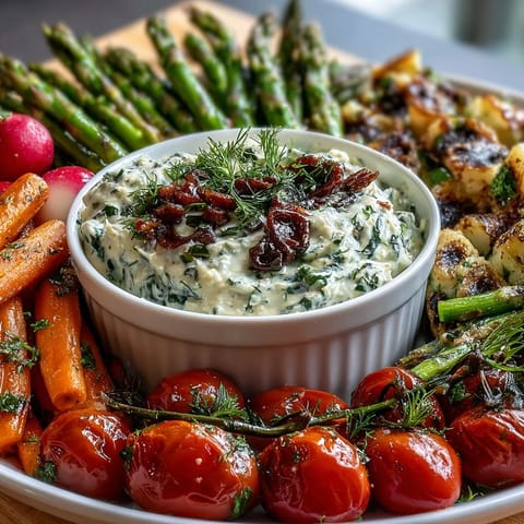 Spring Food Board Radishes Peas