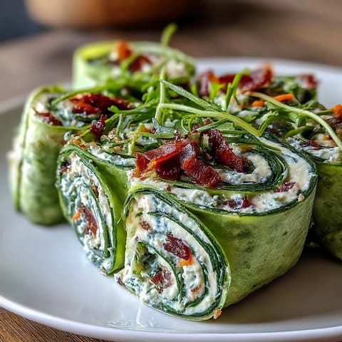 Green Spinach Pinwheel Wraps
