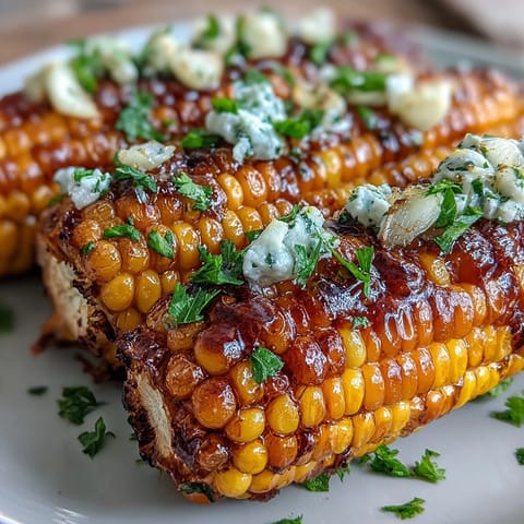 Microwave Corn Garlic Butter