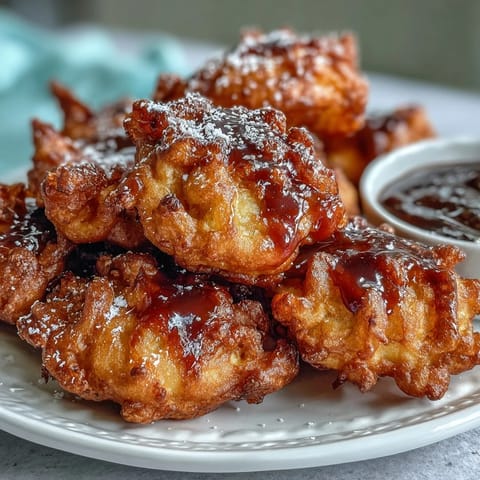 Crispy dandelion fritters with herb dipping sauce, golden fried flowers served with a creamy, fresh herb yogurt dip.