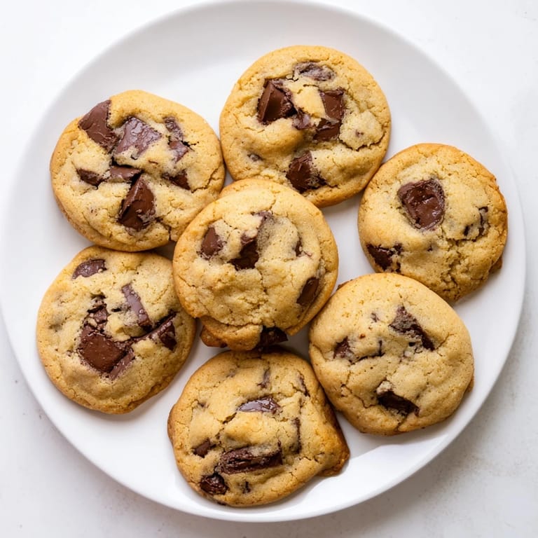 Warm Chocolate Chip Cookies served with a tall glass of milk, creating an irresistible classic American dessert pairing.