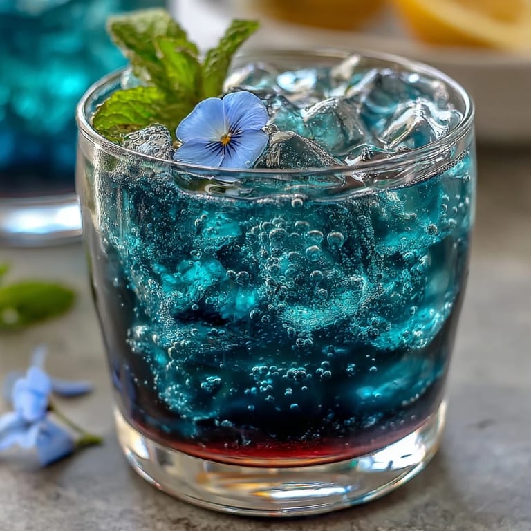 Refreshing Butterfly Pea Flower Lemonade served in glasses, showcasing its mesmerizing color-changing effect.