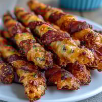 Parmesan and cayenne cheese straws baked golden and crisp, perfect for Derby Day parties or savory snacking.